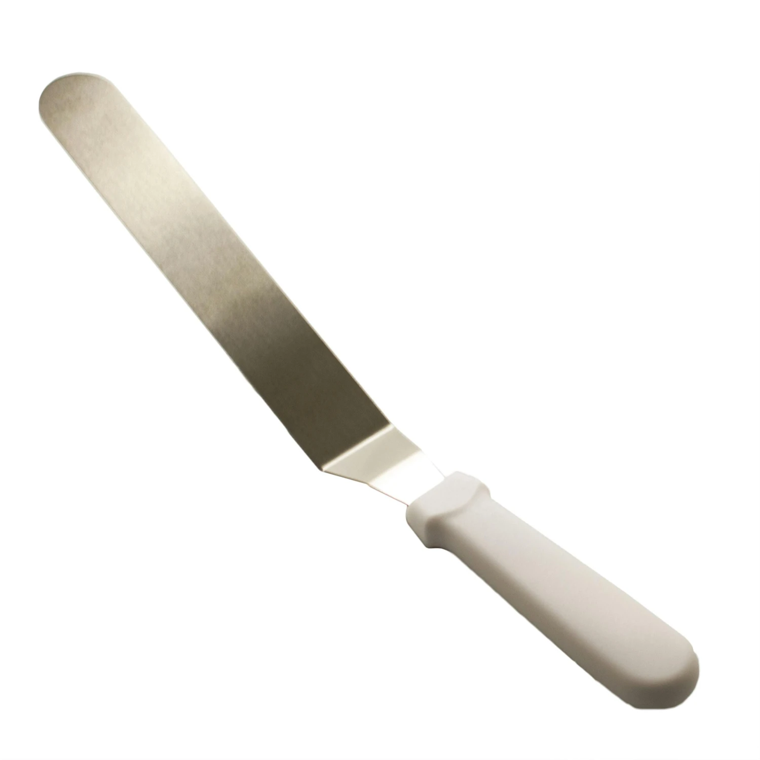 Tortenheber/ Tortenmesser/ Winkelpalette Aus Edelstahl - 25,5 Cm Weißer Griff 2 Tortenheber/ Tortenmesser/ Winkelpalette Aus Edelstahl - 25,5 Cm Weißer Griff