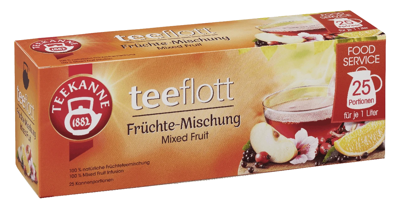 Teekanne Früchtetee Food Service Teeflot Früchte-Genuss 25 Kannenportionen (175 G)