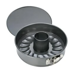 WAS Germany - Springform, Rohrboden, PTFE Antihaftbeschichtung, 2 Verschiedenen Böden, Ø 25 Cm, Höhe 6,5 Cm, Stahl (3122250) -Kaffee Und Tee 433c1741 6781 407d 9c2a 043de35a4e8a