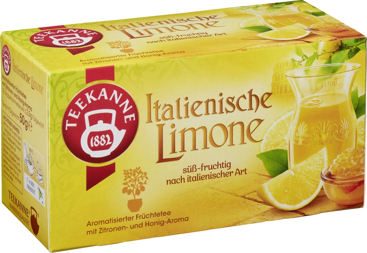 Teekanne Früchtetee Italienische Limone 20 Teebeutel (50 G)