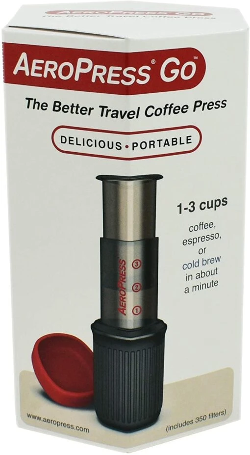 AeroPress Coffee Maker Kaffeebereiter Mit Tasche, Inkl. 350 Filtern – Bild 3