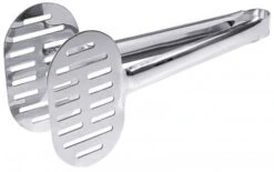 4x Fischzange Längs Perforiert, Aus Edelstahl, Hochglänzend Schaufelmaß: 11 Cm X6,5