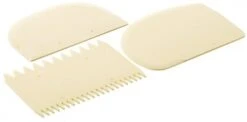 3x Teigspatel Aus Weißem, Thermoelastischem Kunststoff, Mit Exoglass®-Griff, Hitzeresistent -Kaffee Und Tee 60c528f6 cbb5 4d84 beec bb654f0d7bed