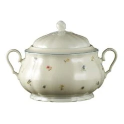 1 X Seltmann Terrine 12 Personen, Form: Marieluise, Glasur: Elfenbein, Dekor: 30308 Streublume