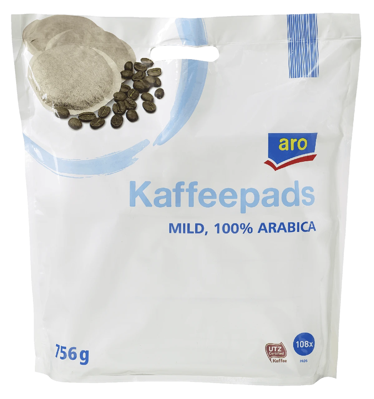 Aro Kaffeepads Mild 108 Portionen (756 G)