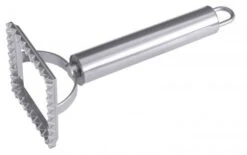 5x Ravioliausstecher, Quadratisch Serie POLARIS, Griff Aus Edelstahl, Ausstecher Aus Hartverchromtem Zinkguss Fläche: 6,5 Cm X 6,5 Cm, Länge: 15,5 Cm