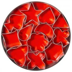 3x Contacto Garnier-Ausstecher, Set, 12 Stück, Weißblech, Größe: 30 Mm - 40 Mm, Höhe: 20 Mm